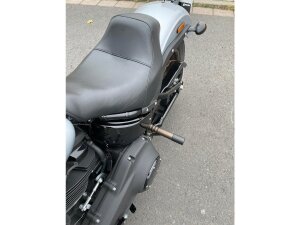 Club Style Engine Guard for M8 Softail with Oil Cooler Protection Bronze Powder Coated Rear