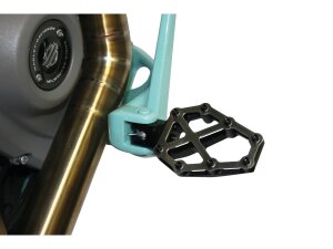 Next Level NXL Footpegs Brushed Stainless Steel Cover Black Anodized