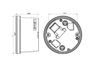 HD-01-04 Speedometer/Tachometer for HD-1-04 Scale: 225 mph; 360 km/h; Scale Color: black 85.7 mm
