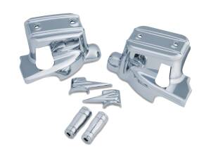 Brake and Clutch Control Dress-Up Kit Chrome Dual Disc