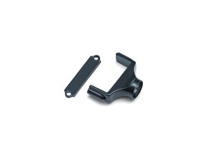Side Mount License Plate Bracket Black