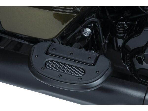 Heavy Industrie Passenger Floorboards without Adapters Black, Satin