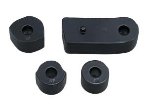 Driver Floor Board Spacers Gloss Black