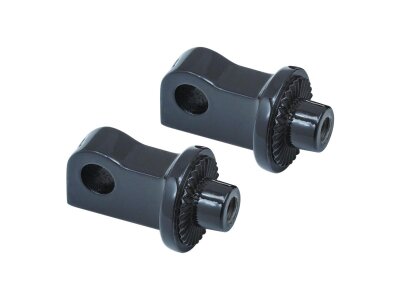 Splined Peg Adapters Gloss Black Gloss