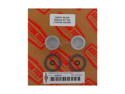 Rebuilt Kit, Kustom Tech 2 Piston Caliper, with Pistons