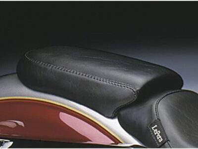 Bare Bones Pillion Pad Smooth Black Vinyl