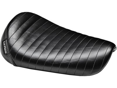 Bare Bones Solo Seat Pleated Stitch Black Vinyl
