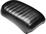 Bare Bones Pillion Pad Pleated Stitch Black Vinyl