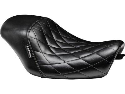 Bare Bones Solo Seat Diamond Stitch Black Vinyl