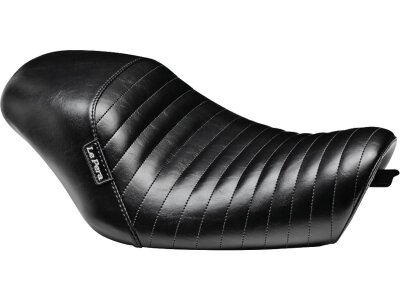 Bare Bones Solo Seat Pleated Stitch Black Vinyl