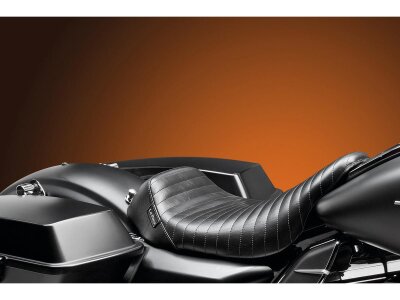 Bare Bones Solo Seat Pleated Stitch Black Vinyl