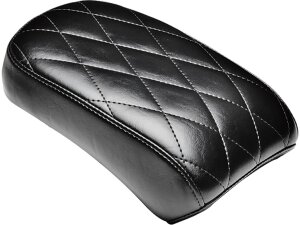 Bare Bones Pillion Pad Diamond Stitch Black Vinyl