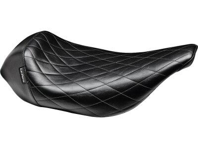 Bare Bones Solo Seat Diamond Stitch Black Vinyl