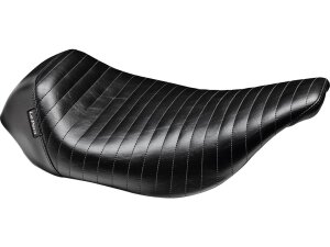 Bare Bones Solo Seat Pleated Stitch Black Vinyl