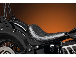 Bare Bones Solo Seat Diamond Stitch Black Vinyl