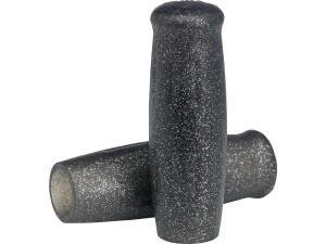 Classic Grips Black Black Metalflake 1" Throttle By Wire Throttle Cables