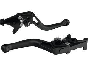 Bow, Short Lever Black Adjuster Black Satin Clutch Side