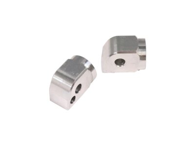 Peg Clevis for MIZU Custom Design and Race Pegs Passenger Silver