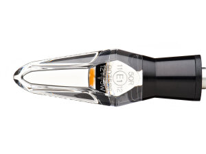 mo.blaze ice LED Turn Signal Black Anodized Clear LED