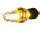 mo.blaze ice LED Turn Signal Black Anodized Clear LED