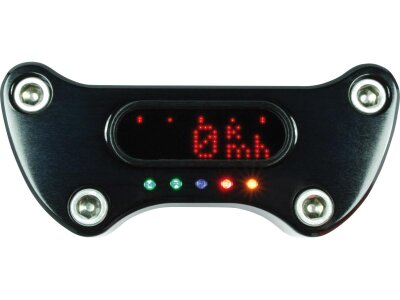 Motosign Mini Gauge Top Clamp Black Powder Coated