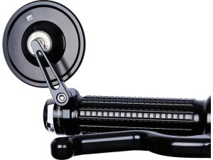 mo.view spy Bar End Mirror Black, Anodized