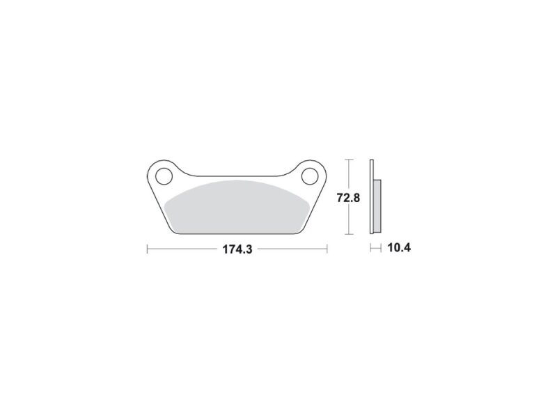 Organic Replacement Brake Pads Organic Rear
