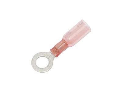 Ring Terminal 0,7-1,2 mm Heat Sealable #.25" Pink