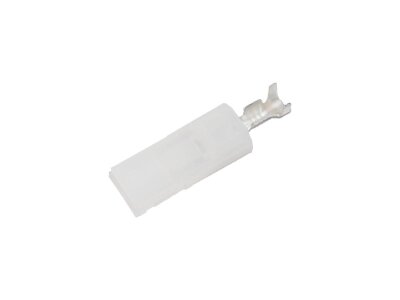 Socket Housing With Terminal for OEM Speaker AMP .187" Female White White