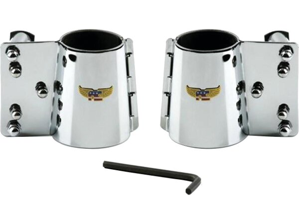 Heavy Duty Windshield Mount Kit Straight forks Chrome