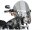 SwitchBlade Chopped Quick Release Windshield Height: 21,1", Width: 22,4" Light Smoke