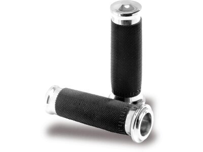 Contour Grips Black Chrome 1" Throttle Cables