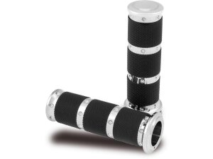 Contour XL Grips Chrome 1" Throttle By Wire