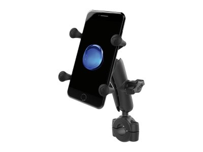Torque X-Grip Handlebar Mounting Kit 3/4" - 1" Handlebar Clamp, Medium Arm and X-Grip For Phones Black Powder Coated