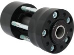 Rear Wheel Hub Black Non-ABS Dual Flange