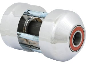 Rear Wheel Hub Chrome Non-ABS Dual Flange