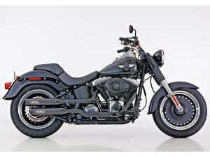 Performance Slip-On Muffler For Softail High Black Powder Coated