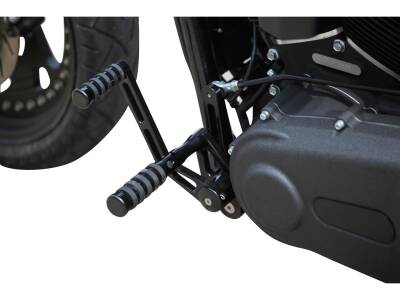 Forward Control Kit Stock lenght, with O-Ring Pegs Black Anodized