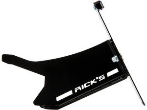 FXDR Stainless Steel License Plate Side Mount Kit German Size, Long Flat Black Satin