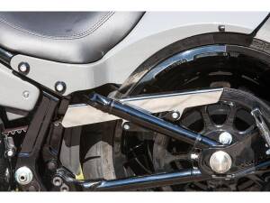 Smooth Belt Guard for Softail Polished
