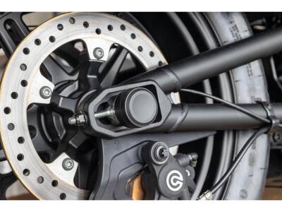 Smooth Rear Axle Cover without Ricks Logo Black Powder Coated Satin