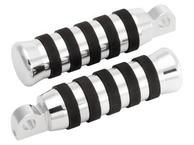 O-Ring Rider and Passenger Foot Pegs Aluminium Polished
