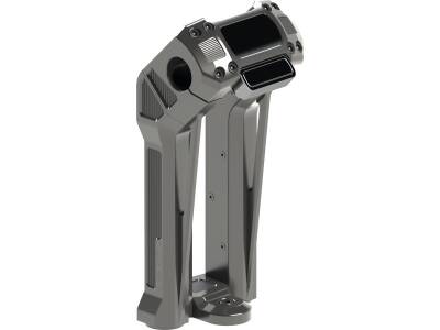 Club Style Pullback ST Riser Kit for Digital Speedometer 11,5" Height, 1 1/4" Clamp Diameter Black Anodized