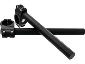 Clip-On Handlebar For 39mm Fork Tubes Dimpled Black Ops 1"