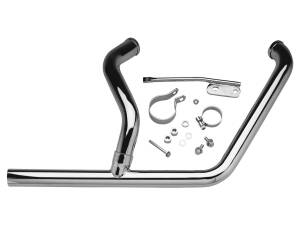 2 into 1 Header for Softail 86-06 Models Chrome 1,75"