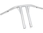 12 Straight-Up T-Bar Handlebar Non-Dimpled 4-Hole Chrome...