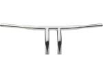 10 T-Bar Handlebar Non-Dimpled 4-Hole Chrome 1 1/4"...