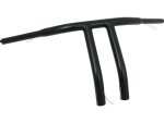 12 T-Bar Handlebar Non-Dimpled 4-Hole Black Powder Coated...