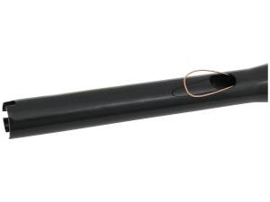 12 T-Bar Handlebar Non-Dimpled 4-Hole Black Powder Coated 1 1/4" Throttle By Wire Throttle Cables
