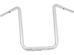 19 Standard Ape Hanger Handlebar Non-Dimpled 3-Hole Chrome 1 1/4" Throttle By Wire Throttle Cables